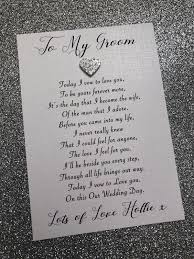 husband wedding day card poem