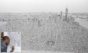 Artist Stephen Wiltshire draws New York City from memory | Daily Mail Online