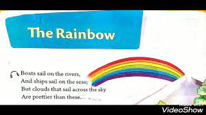 cl 2 poem the rainbow you