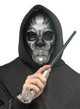 Before you question whether a mask this scary is suitable for children, the books the Death Eaters appear in - the Harry Potter series - are aimed at ... - death-eater-mask