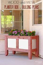 Wood And Metal Planter Box Building