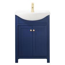 Replace the bathroom vanity top. Design Element S05 24 Blu Marian 24 Inch Bath Vanity In Blue