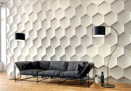 Hexagon Gypsum Plaster 3d Wall Panels
