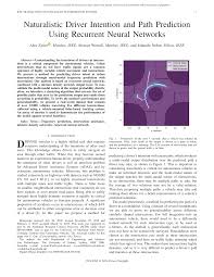 Naturalistic Driver Intention and Path Prediction Using Recurrent Neural Networks
