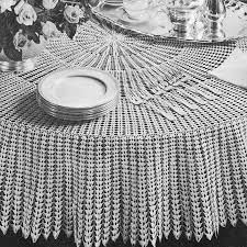 free crochet tablecloth doily patterns
