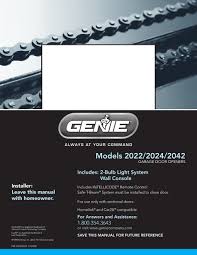 genie 2022 manual