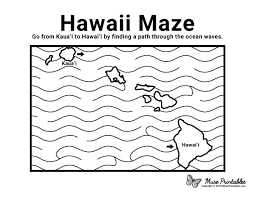 20 interesting facts about hawaii · hawaii grows by roughly 42 acres each year. Free Printable Hawaii Maze Download It From Https Museprintables Com Download Maze Hawaii Geography For Kids Preschool Activities Math Activities Preschool