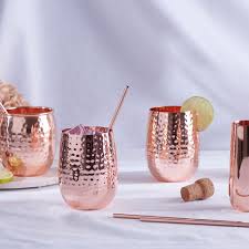 Copper Wine Glasses From Clinq Copper