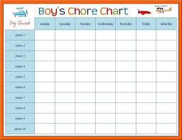 Customized Childrens Chore Chart Chore Chart Kids Chores