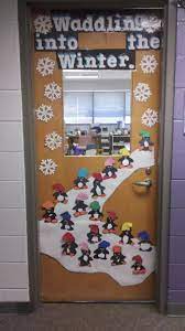 winter door classroom decor door