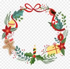 Outdoor christmas garland transparent png. Christmas Wreath Border Png Christmas Garland Vector Png Clipart 30441 Pikpng