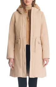 Kate Spade Down Parka With Faux Fur