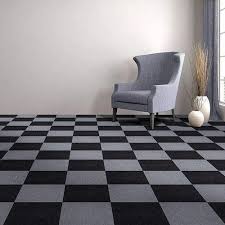 pvc base gray brown black carpet tile