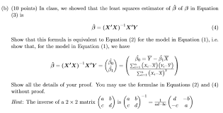 simple linear regression model