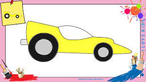 Dessin voiture de course 2 - Comment dessiner une voiture de course  FACILEMENT - YouTube