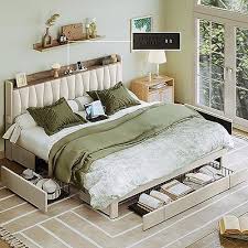 Anctor King Size Bed Frame With Storage