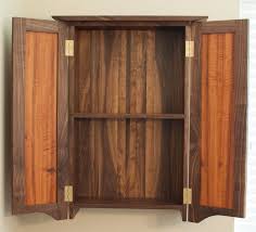Dovetailed Wall Hanging Liquor Cabinet
