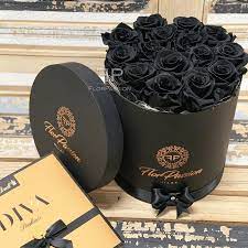 black roses box million roses real