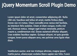 10 best momentum scrolling libraries in