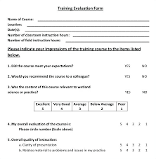Training Evaluation Survey Template Training Feedback Survey