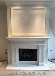 white marble fireplace mantel