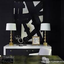 black and gold office design ideas