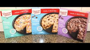 Blend cake mix, oil, water and eggs. Duncan Hines Mega Cookie Sugar Cookie Chocolate Chunk Double Chocolate Chunk Review Youtube