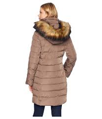 Get the lowest price on your favorite brands at poshmark. Ivanka Trump Puffer Jacket With Detachable Fur Hood And Cinched Sleeve Detail Truffle Coat In Brown Lyst