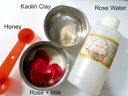 diy brightening rose and kaolin clay