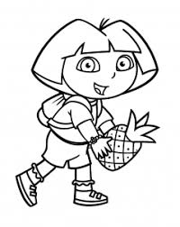 Dora coloring pages for kids online. Dora The Explorer Free Printable Coloring Pages For Kids Page 2