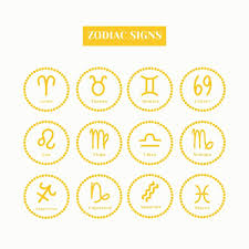 signos del zodiaco conjunto de iconos