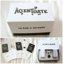 All players have to use the same accent/voice card that's drawn, but you get to choose which of your phrase cards you use! Accentuate Board Game Boardgamegeek