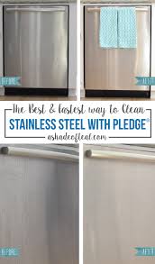 clean snless steel with pledge