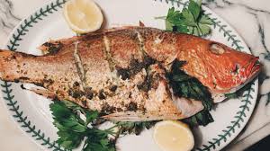 whole roast snapper with moroccan