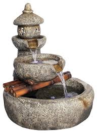 water fountain with led light outdoor