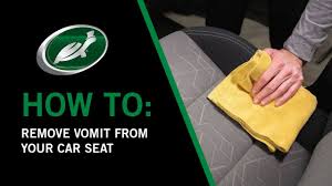 how to remove vomit from your car seat
