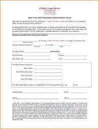 Deposit Form Template Authorization Sample Payroll Direct
