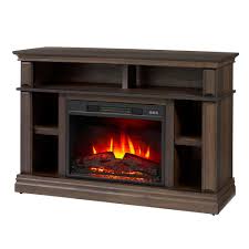 media console electric fireplace