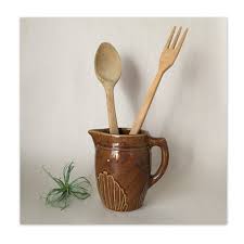 Vintage Oversized Wooden Spoon And Fork