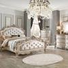 Bed modernism high end bedroom furniture with fabric upholestery. 1