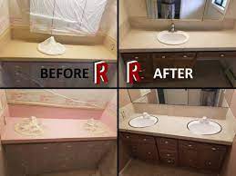 bathroom countertop redrock resurfacing