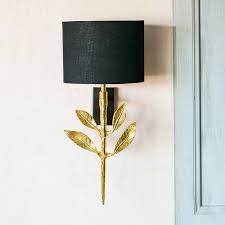 Tilia Silver Wall Light With Black