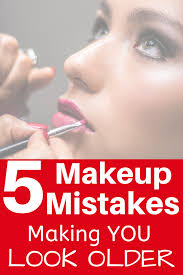 makeup mistakes over 40 that are aging
