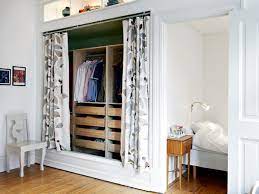 how to disguise an open closet in a