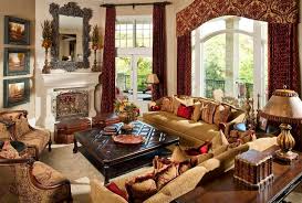 italian style villa living room