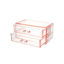 miniso double layer jewelry storage box