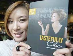 Angel Wong Chui Ling with her book, Tastefully Chic. Writing is nothing new for the popular Chinese entertainment personality, as she often pens her own ... - wkd_p12Angel