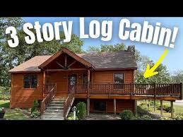 3 Story Log Cabin Modular Home Is This