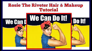 riveter makeup and hair tutorial