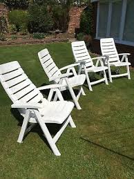 Set Of 4 Hartman Recliner Garden Chairs